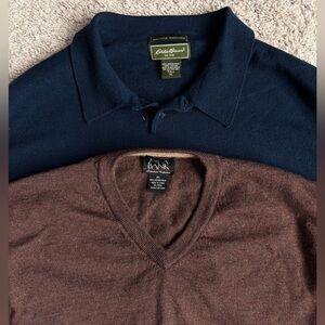 Sweater Set of 2, Jos A Bank Signature Collection & Eddie Bauer Pullover